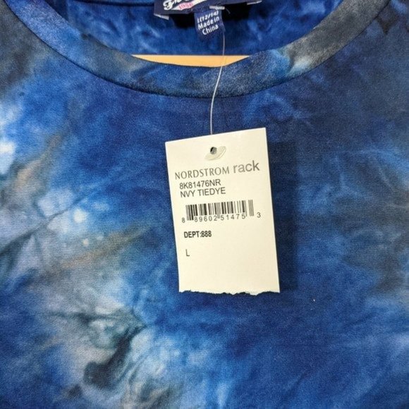 FRESHMAN Girls Navy Blue Tie Die Soft Short Sleeve T Shirt NEW - Picture 7 of 7